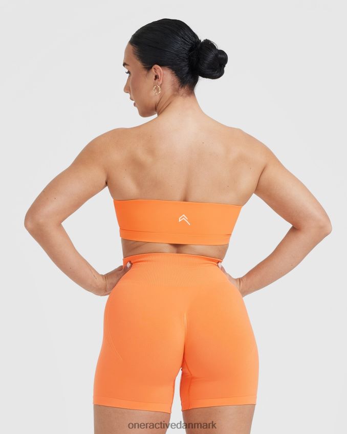 abrikos appelsin tøj X26NZ0142 Oner Active hverdags bandeau bralette