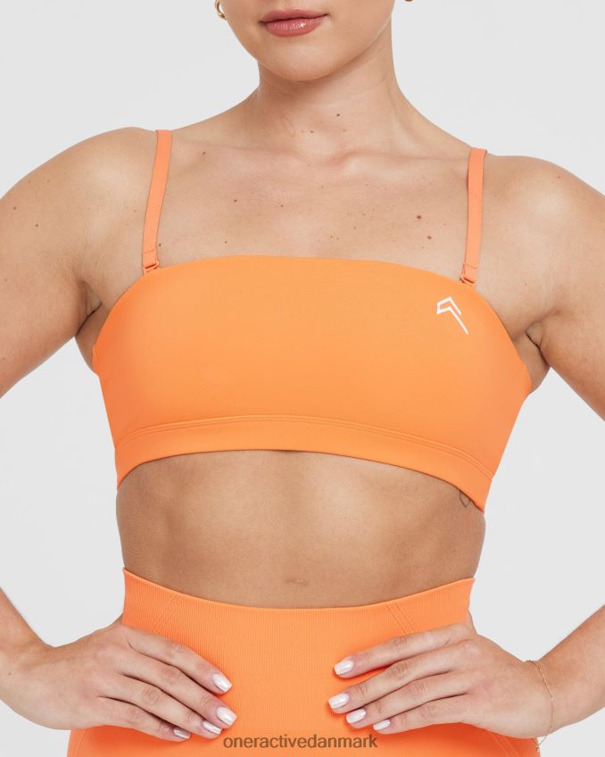 abrikos appelsin tøj X26NZ0142 Oner Active hverdags bandeau bralette