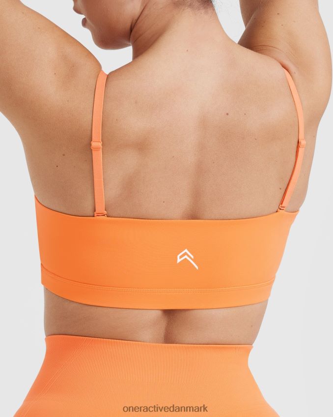 abrikos appelsin tøj X26NZ0142 Oner Active hverdags bandeau bralette