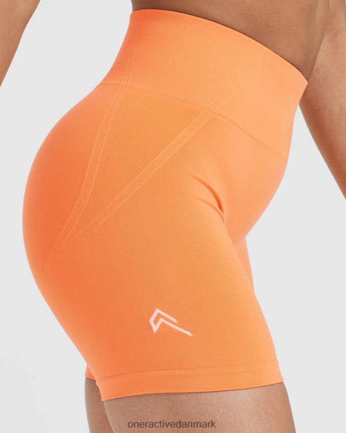 abrikos appelsin tøj X26NZ0298 Oner Active ubesværede sømløse shorts 2