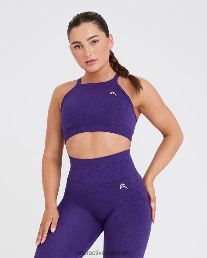 ametyst tøj X26NZ0186 Oner Active ubesværet sømløs bralette med høj hals