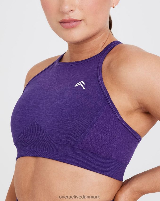 ametyst tøj X26NZ0186 Oner Active ubesværet sømløs bralette med høj hals