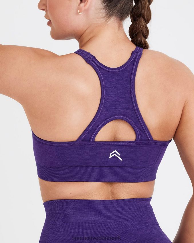 ametyst tøj X26NZ0186 Oner Active ubesværet sømløs bralette med høj hals