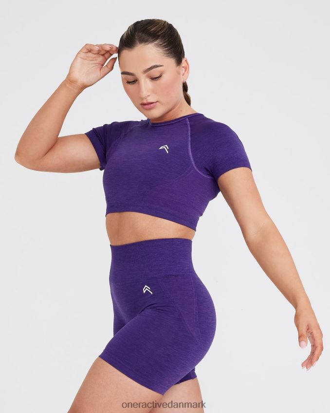 ametyst tøj X26NZ0480 Oner Active ubesværet sømløs kortærmet crop top