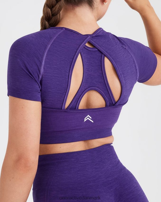 ametyst tøj X26NZ0480 Oner Active ubesværet sømløs kortærmet crop top