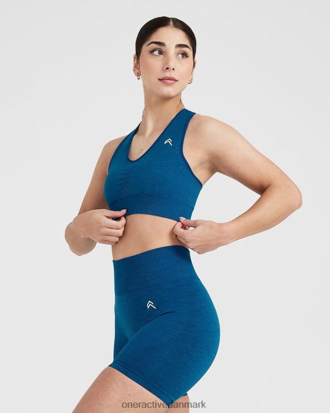 benzin blå mergel tøj X26NZ0144 Oner Active klassisk sømløs 20 v-hals bralette