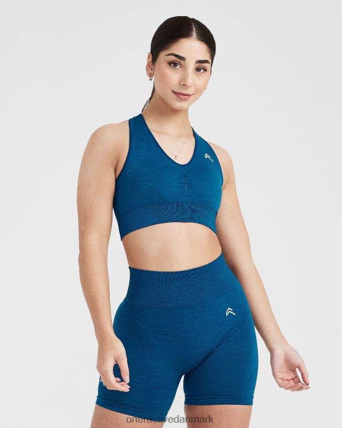 benzin blå mergel tøj X26NZ0144 Oner Active klassisk sømløs 20 v-hals bralette