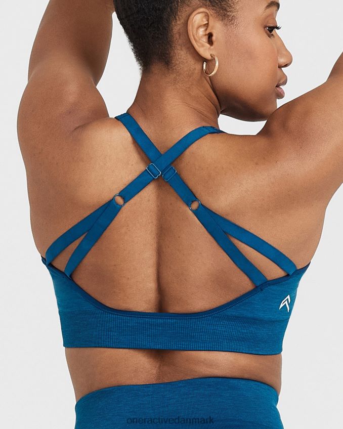 benzin blå mergel tøj X26NZ0176 Oner Active klassisk sømløs 20 bralette