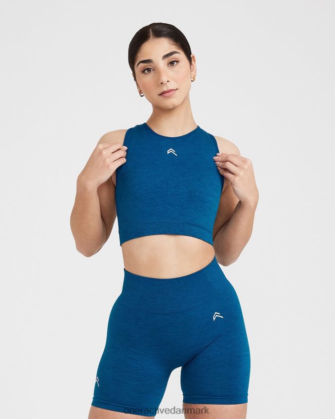benzin blå mergel tøj X26NZ0442 Oner Active klassisk sømløs 20 crop top