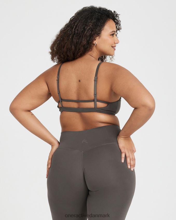 dyb taupe tøj X26NZ0128 Oner Active tidløs bralette med stropper