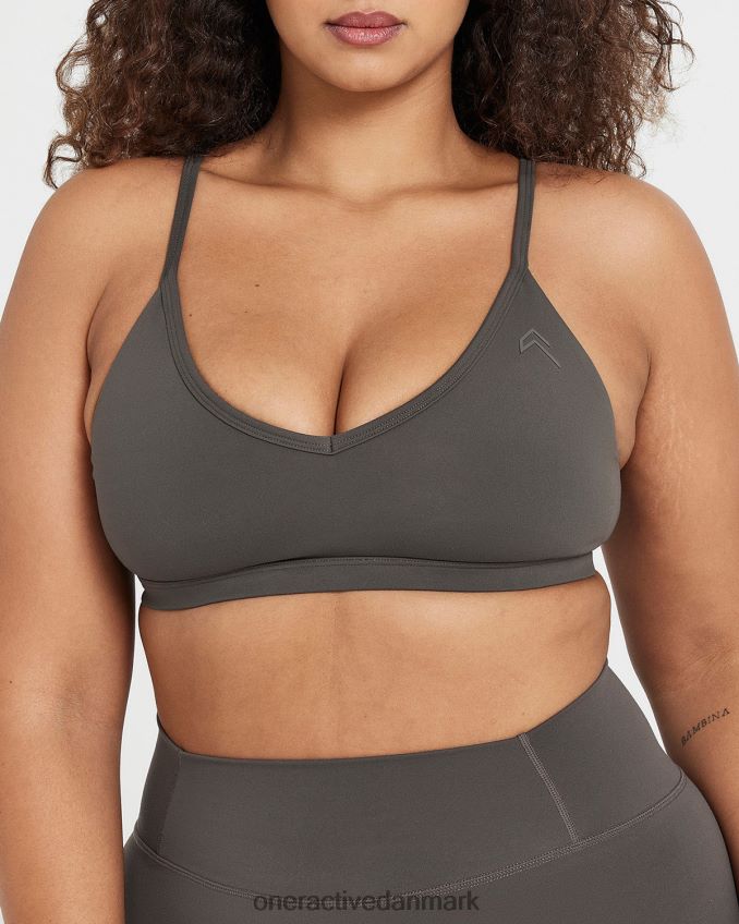 dyb taupe tøj X26NZ0128 Oner Active tidløs bralette med stropper