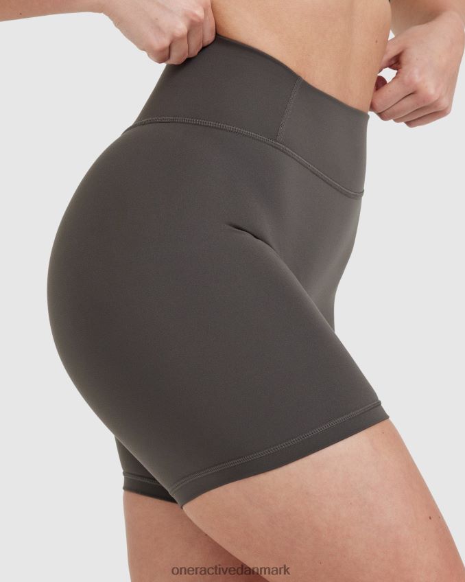 dyb taupe tøj X26NZ0270 Oner Active tidløse højtaljede shorts