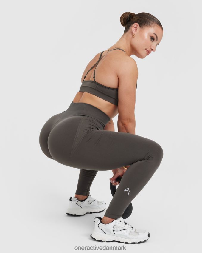 dyb taupe tøj X26NZ06 Oner Active ubesværede sømløse leggings 1