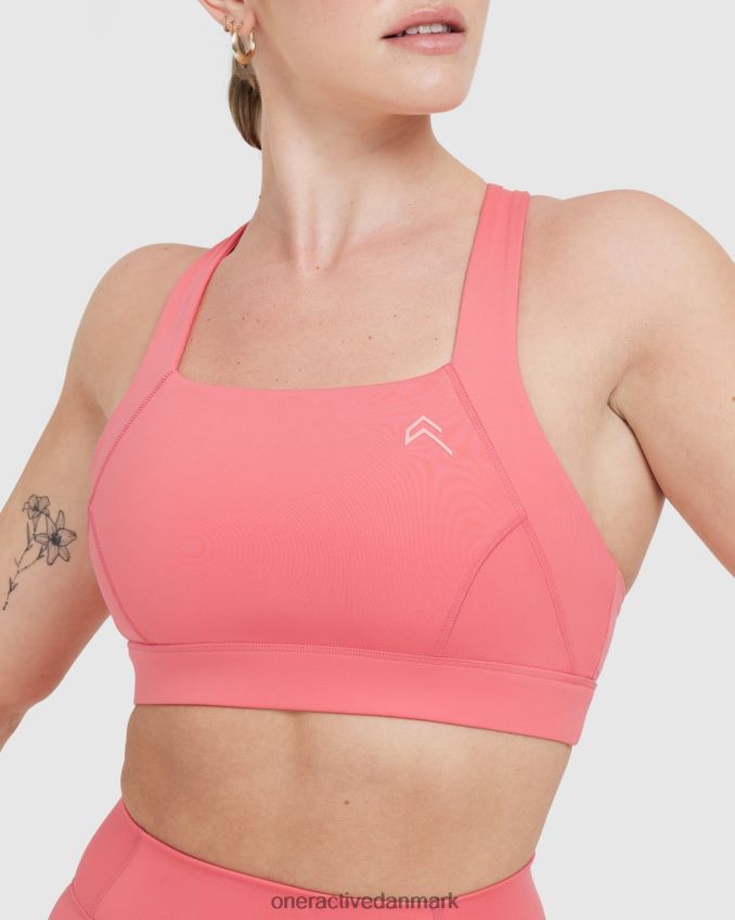 forstærk pink tøj X26NZ0177 Oner Active tidløs bralette med firkantet hals