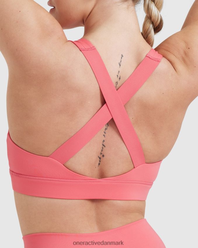 forstærk pink tøj X26NZ0177 Oner Active tidløs bralette med firkantet hals