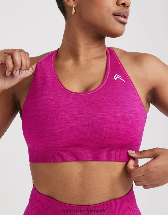 fuchsia mergel tøj X26NZ0231 Oner Active klassisk sømløs 20 bralette