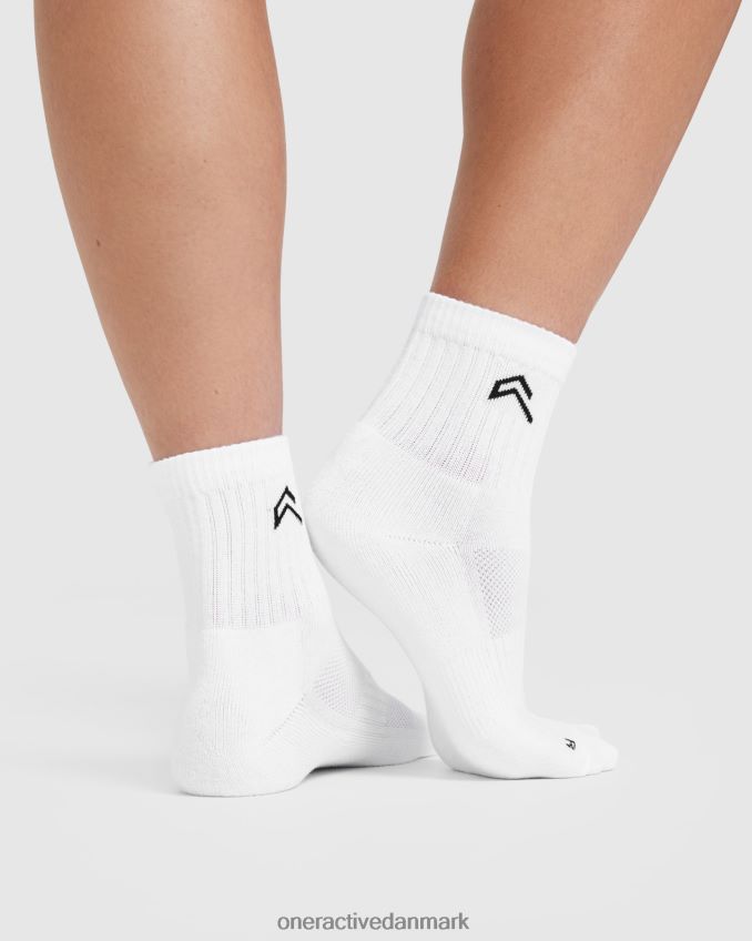 grå/hvid/sort tilbehør X26NZ0655 Oner Active mid crew sokker 3 pak