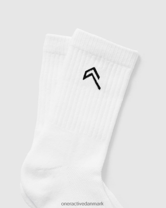 hvid sort tilbehør X26NZ0658 Oner Active crew sokker 3 pak