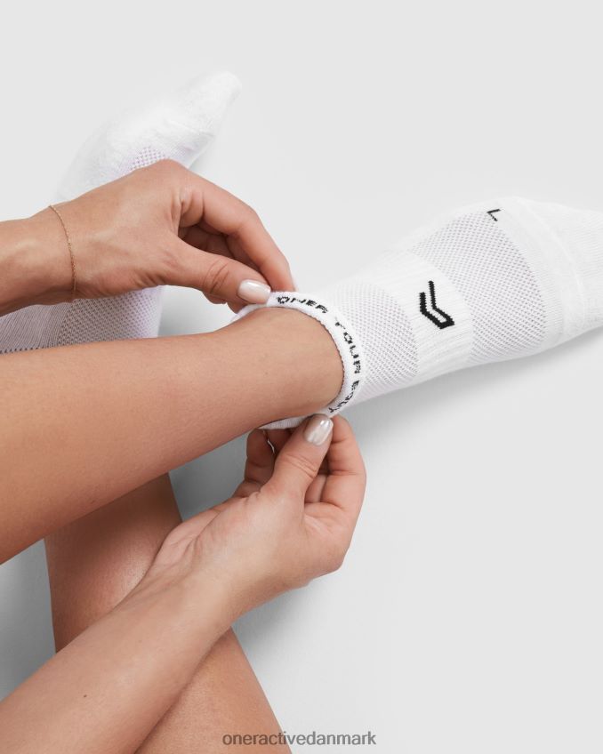hvid tilbehør X26NZ0652 Oner Active træner-liner strømper 3 pak