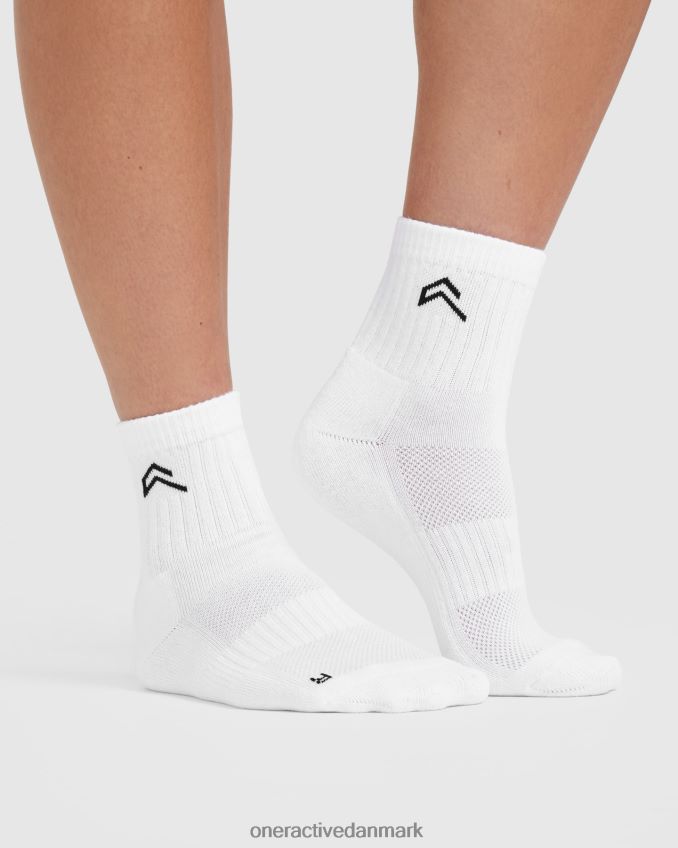 hvid tilbehør X26NZ0656 Oner Active mid crew sokker 3 pak