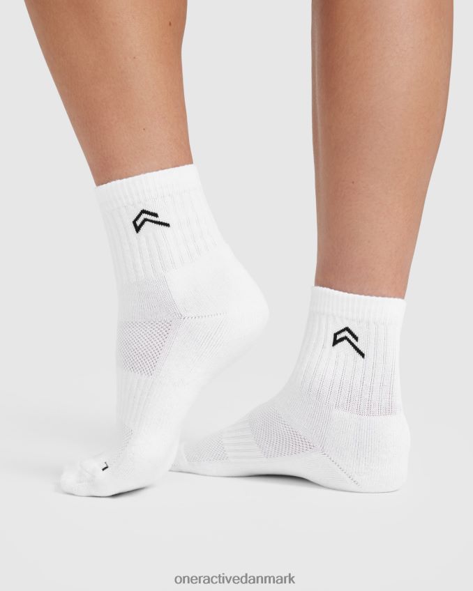 hvid tilbehør X26NZ0656 Oner Active mid crew sokker 3 pak