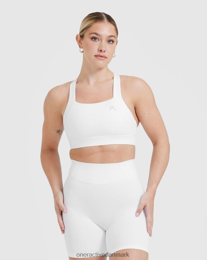 hvid tøj X26NZ0182 Oner Active tidløs bralette med firkantet hals