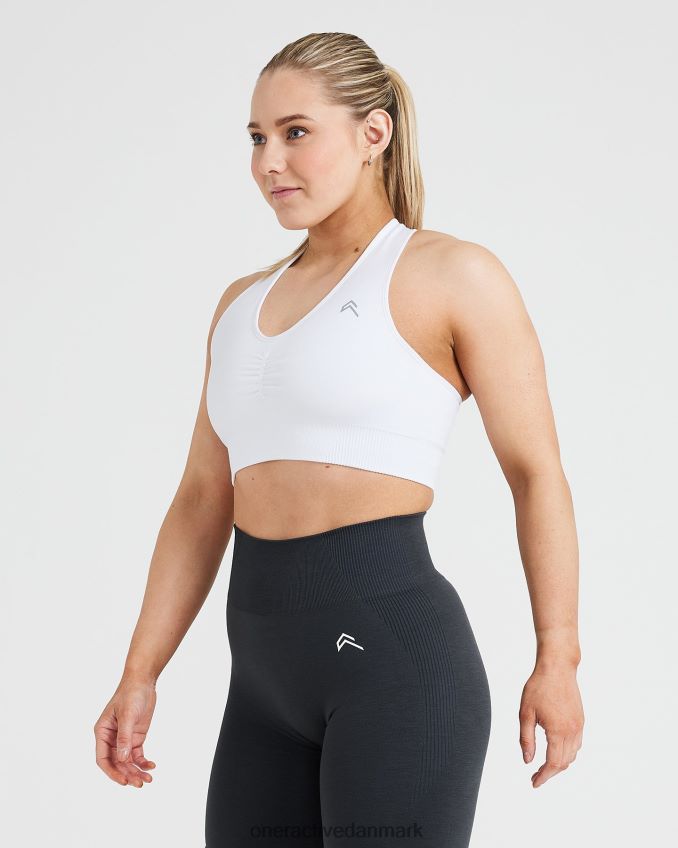 hvid tøj X26NZ0192 Oner Active klassisk sømløs 20 v-hals bralette