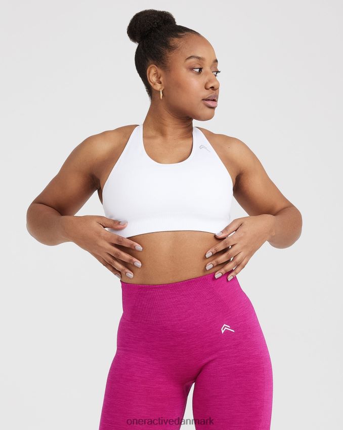 hvid tøj X26NZ0201 Oner Active klassisk sømløs 20 bralette