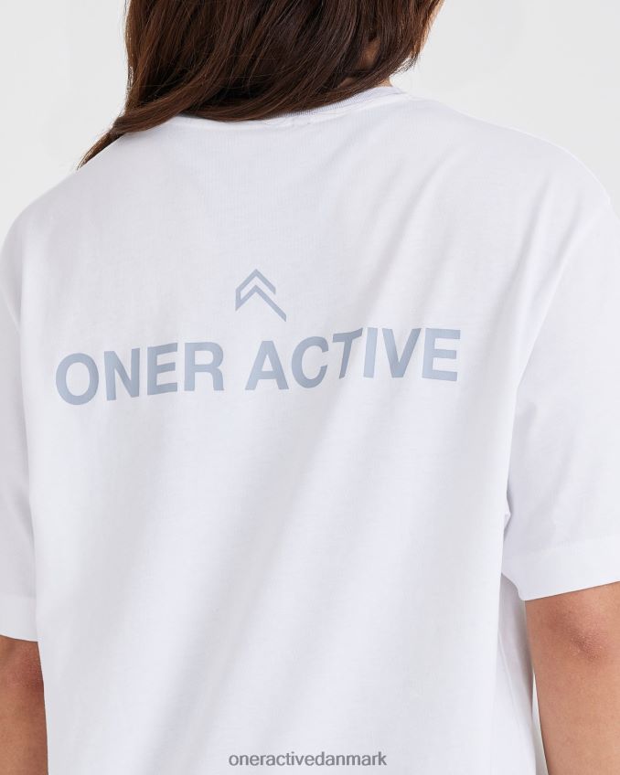 hvid tøj X26NZ0541 Oner Active grafisk oversized kortærmet t-shirt