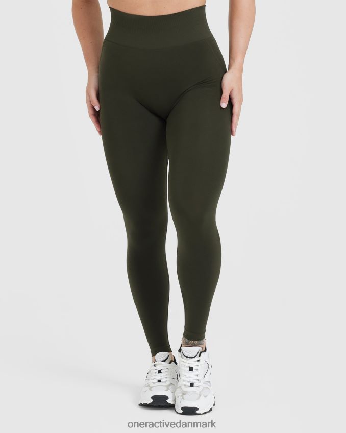 kaki tøj X26NZ09 Oner Active ubesværede sømløse leggings 1