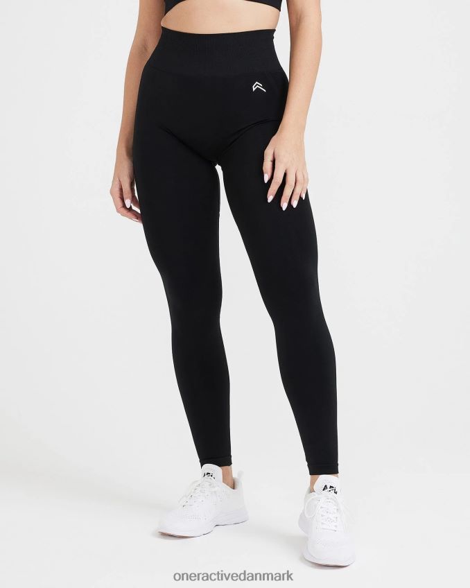 sort tøj X26NZ054 Oner Active ubesværede sømløse leggings 3
