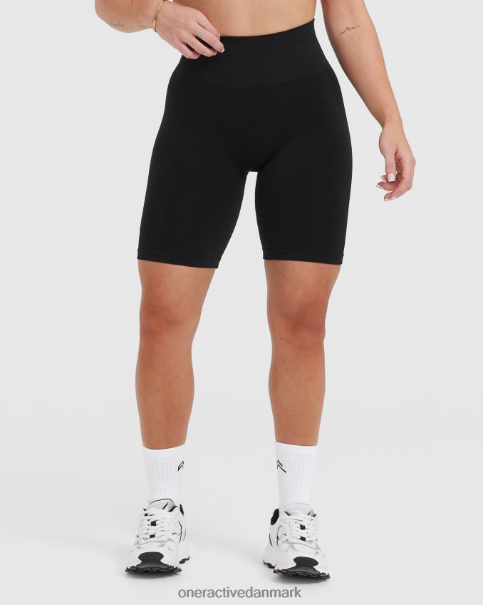 sort tøj X26NZ0248 Oner Active ubesværet sømløse cykelshorts 1