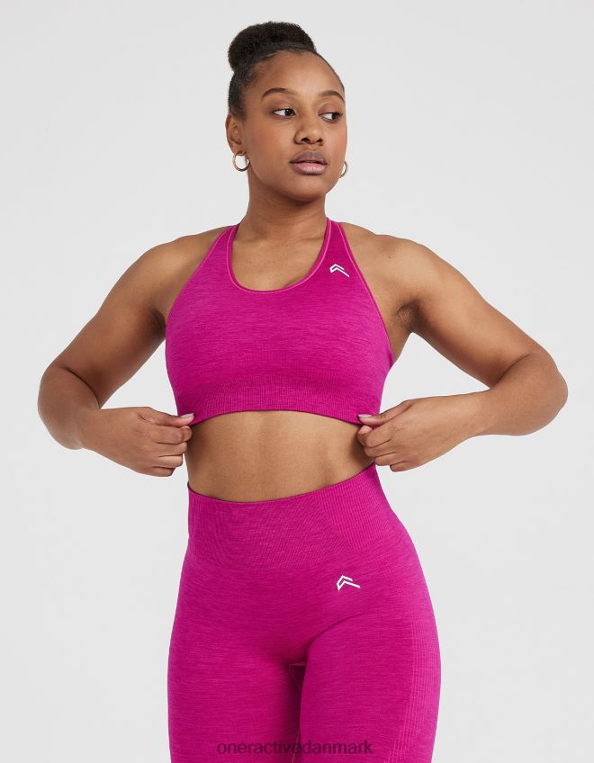 fuchsia mergel tøj X26NZ0231 Oner Active klassisk sømløs 2.0 bralette