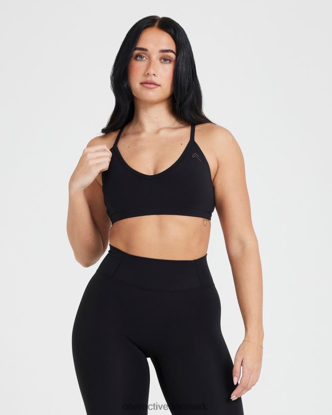 sort tøj X26NZ0143 Oner Active tidløs bralette med stropper