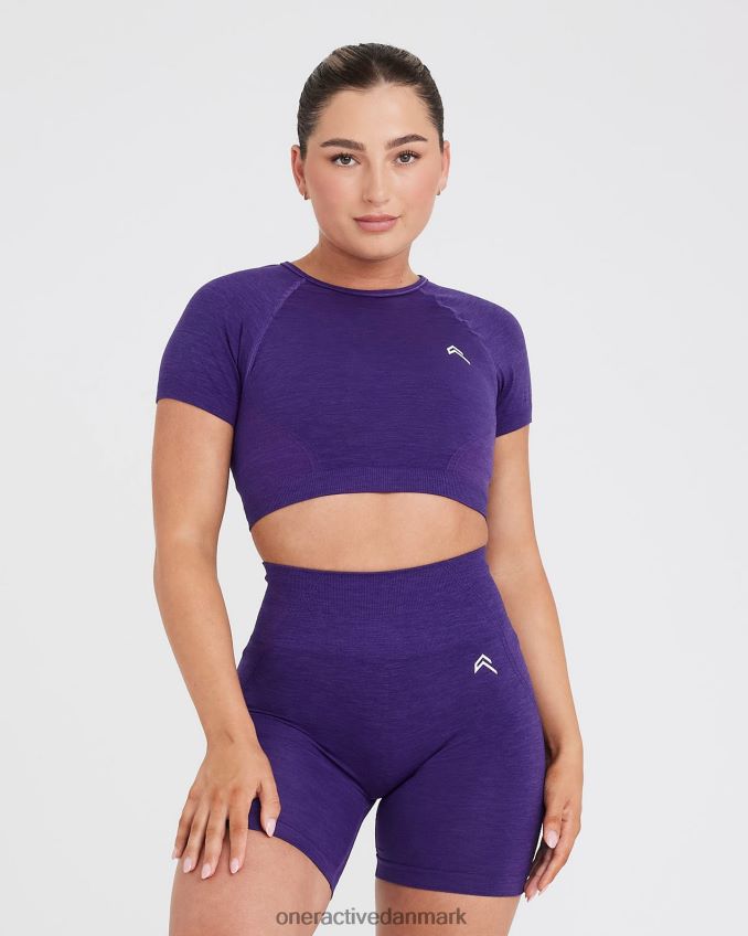 ametyst tøj X26NZ0480 Oner Active ubesværet sømløs kortærmet crop top