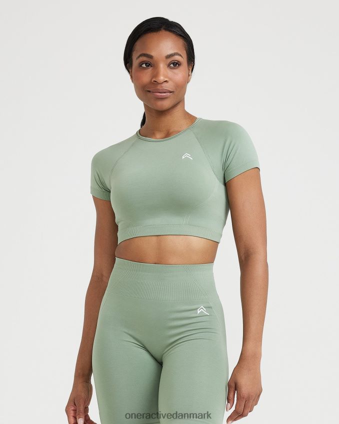 salvie tøj X26NZ0443 Oner Active ubesværet sømløs kortærmet crop top