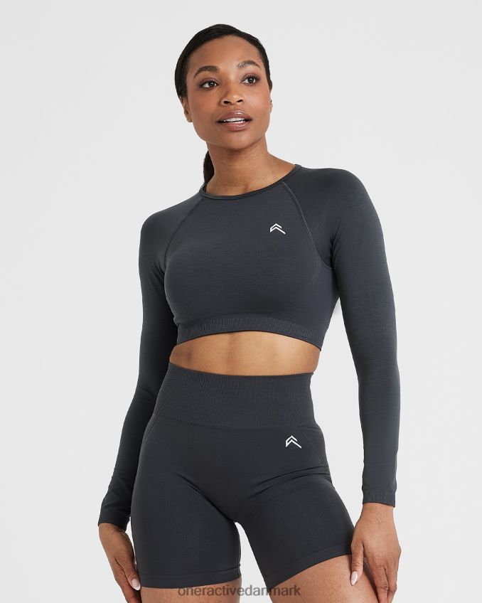 kul tøj X26NZ0482 Oner Active ubesværet sømløs langærmet crop top
