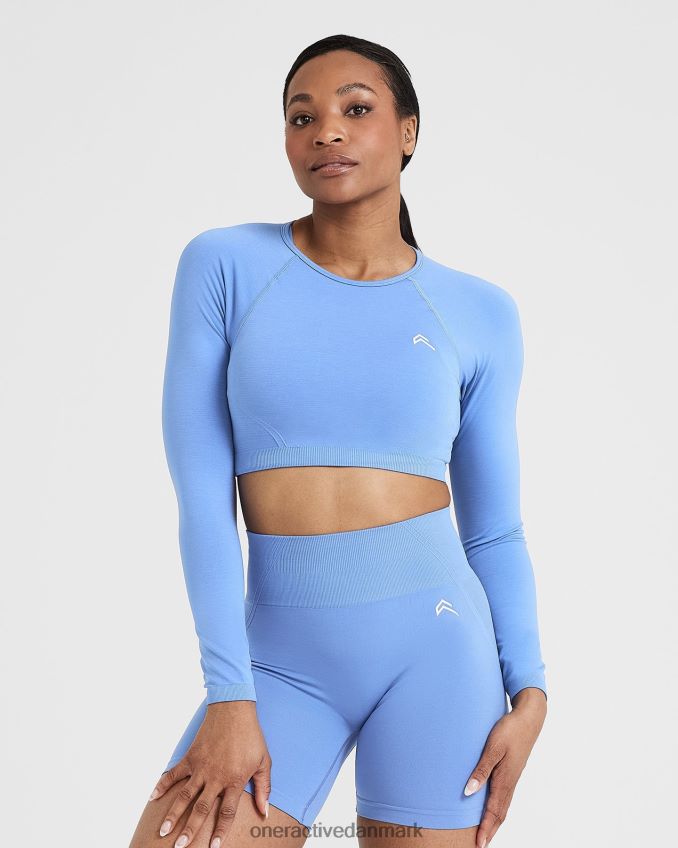 let denim tøj X26NZ0461 Oner Active ubesværet sømløs langærmet crop top