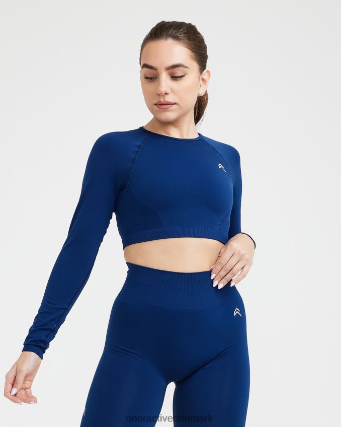 midnat tøj X26NZ0485 Oner Active ubesværet sømløs langærmet crop top