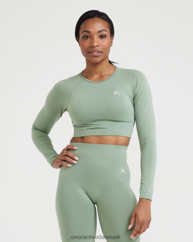 salvie tøj X26NZ0456 Oner Active ubesværet sømløs langærmet crop top