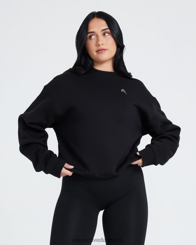 sort tøj X26NZ0607 Oner Active oversize sweatshirt hele dagen