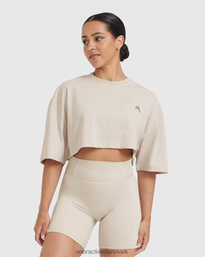 vasket sand tøj X26NZ0419 Oner Active klassisk afslappet letvægts t-shirt