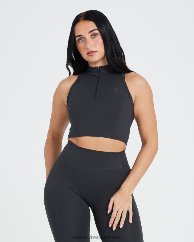 kul tøj X26NZ0517 Oner Active tidløs halv zip crop tank
