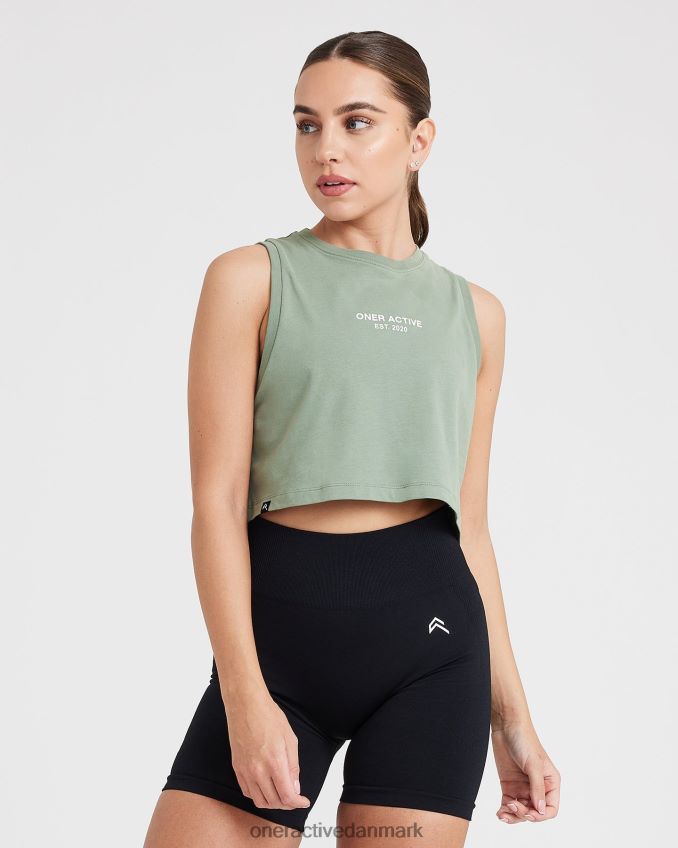 vasket salvie tøj X26NZ0552 Oner Active grafisk jersey tank