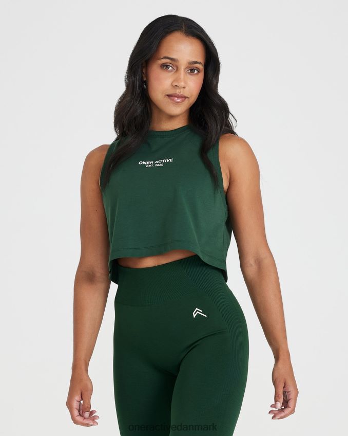 vasket stedsegrøn tøj X26NZ0538 Oner Active grafisk jersey tank