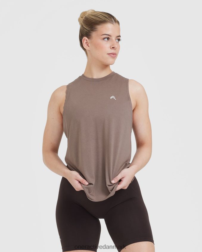 kølig brun tøj X26NZ0379 Oner Active gå til muskelvest