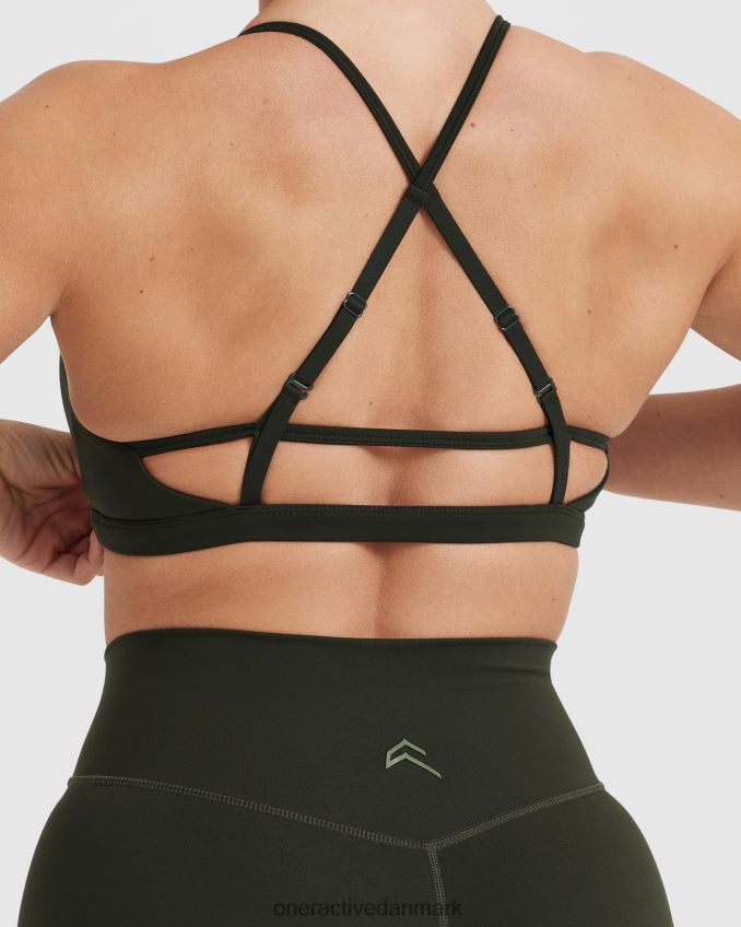 kaki tøj X26NZ0194 Oner Active tidløs bralette med stropper