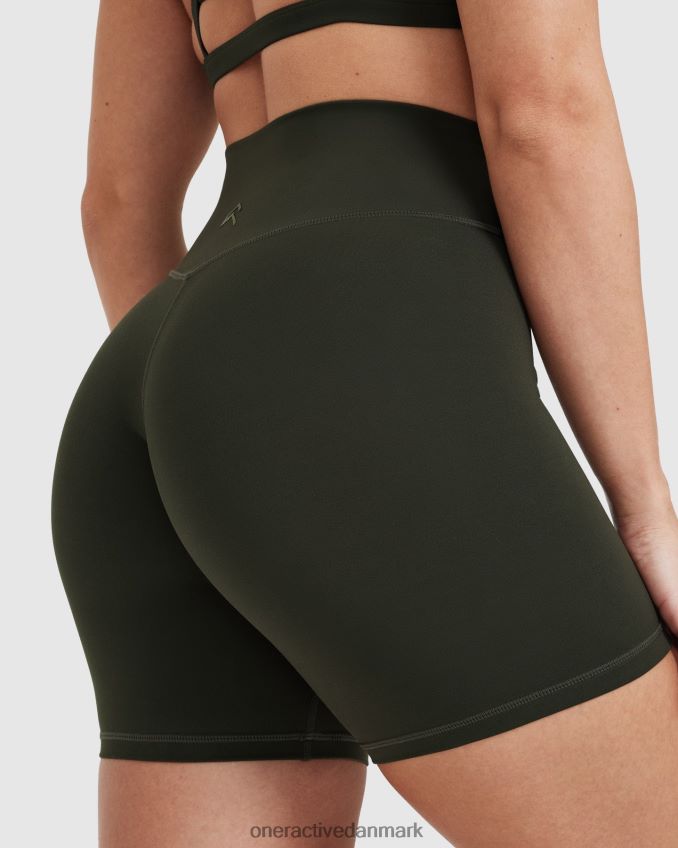 kaki tøj X26NZ0309 Oner Active tidløse højtaljede shorts
