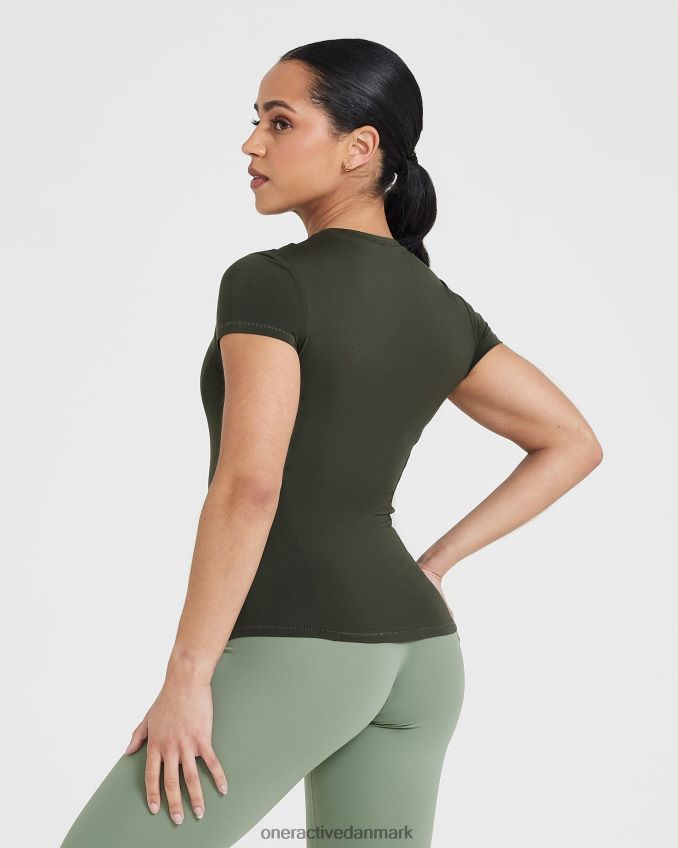 kaki tøj X26NZ0408 Oner Active blød blød kortærmet t-shirt