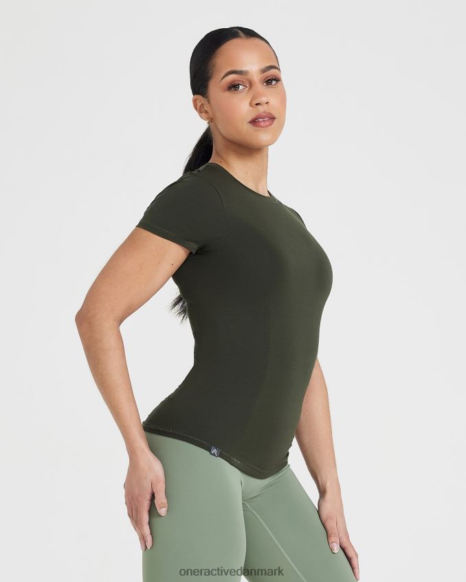 kaki tøj X26NZ0408 Oner Active blød blød kortærmet t-shirt